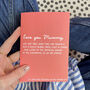 Funny Relax Mummy, Birthday Wordy Card, thumbnail 1 of 2