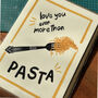 Pasta Lover Prints, Bookmarks And Card Gift Set, thumbnail 6 of 8