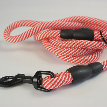 Red And White Stripped Rope Dog Lead, 12 of 12
