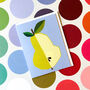 Mini Pear Greetings Card, thumbnail 4 of 4