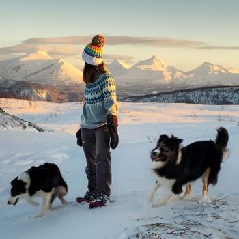 Glacier Rainbow Reflective Super Bobble Hat, 3 of 5