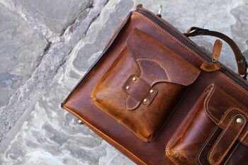 Leather Handbag Shoulder Bag Backpack Personalised Gift, 5 of 12