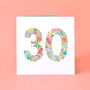 Girlie Things 30th Birthday Card, thumbnail 2 of 4