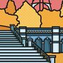 Crystal Palace Colourful Illustration Print, thumbnail 3 of 5