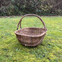 Set Of Two Large Willow Wicker Garden Trug Baskets, thumbnail 8 of 8