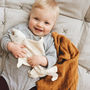 Organic Cotton Baby Animal Cuddle Comforter, thumbnail 2 of 8