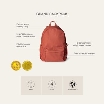 Large Everyday Eco Friendly Backpack, 9 of 9