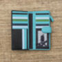 Womans Large Navy Multucolour Purse Wallet Rfid, thumbnail 10 of 12