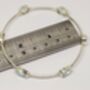 Blue Topaz Bracelet, Sterling Silver Bangle Bracelet, thumbnail 5 of 5