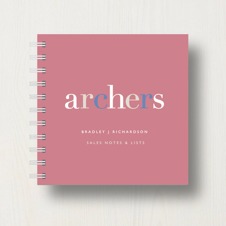 personalised corporate name small notebook by designed