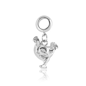 Chicken Charm Sterling Silver, 3 of 9