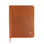 Personalised Zip Up A4 Leather Portfolio In Brown, thumbnail 2 of 8