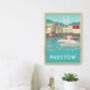 Padstow Cornwall Travel Poster Art Print, thumbnail 3 of 8