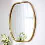 Curved Gold Wall Mirror, thumbnail 3 of 5