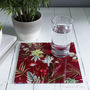 Floral Botanical Design Glass Coaster Gift Set, thumbnail 3 of 3