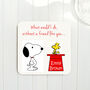 Personalised Snoopy Friend Like You Gift Coaster, thumbnail 3 of 3