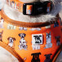 Orange Cartoon Adjustable Dog Harness, thumbnail 6 of 12