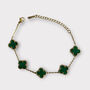 Adina Clover Bracelet Green, thumbnail 1 of 6