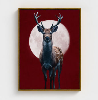 Moonlit Stag Canvas Art, 8 of 8