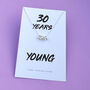 30 Years Young Silver Rings Necklace, thumbnail 1 of 3