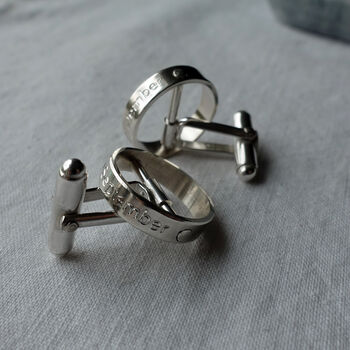 Personalised 'The Day My Life Changed' Cufflinks, 5 of 10