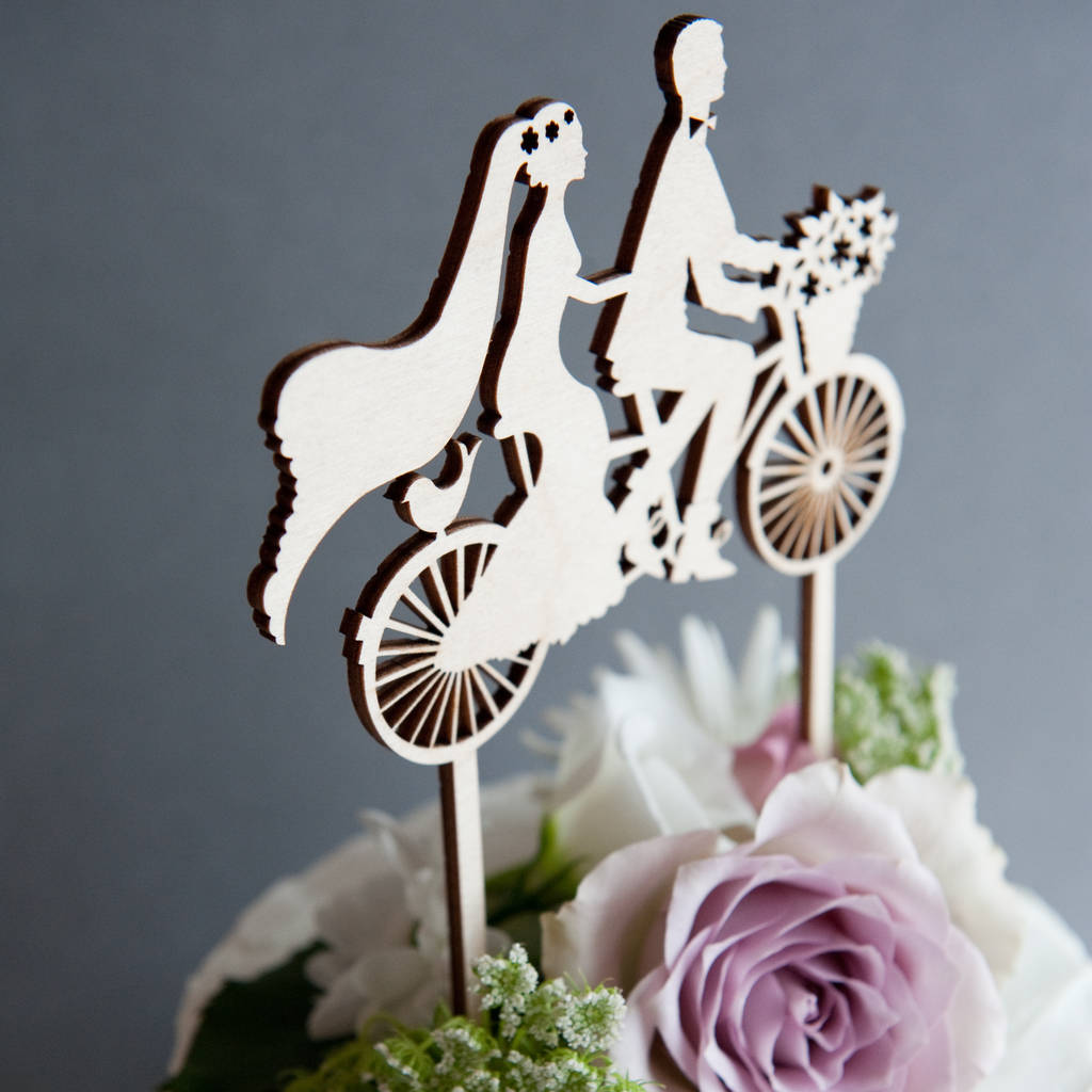  wedding  cake  topper  bicycle made for two by the 