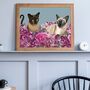 Custom Cat Portrait Personalised Pet Illustration, thumbnail 4 of 12