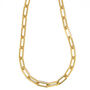 18k Gold Plated Paperclip Necklace, thumbnail 5 of 6