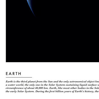 Earth From Space Print Home Art, 3 of 9