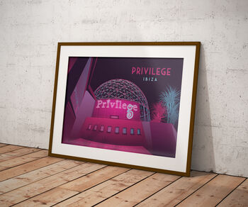 Privilege Nightclub Ibiza Travel Poster Art Print, 5 of 8