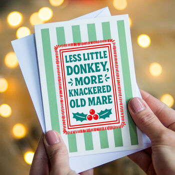 Cheeky Christmas Card For Women, 2 of 3