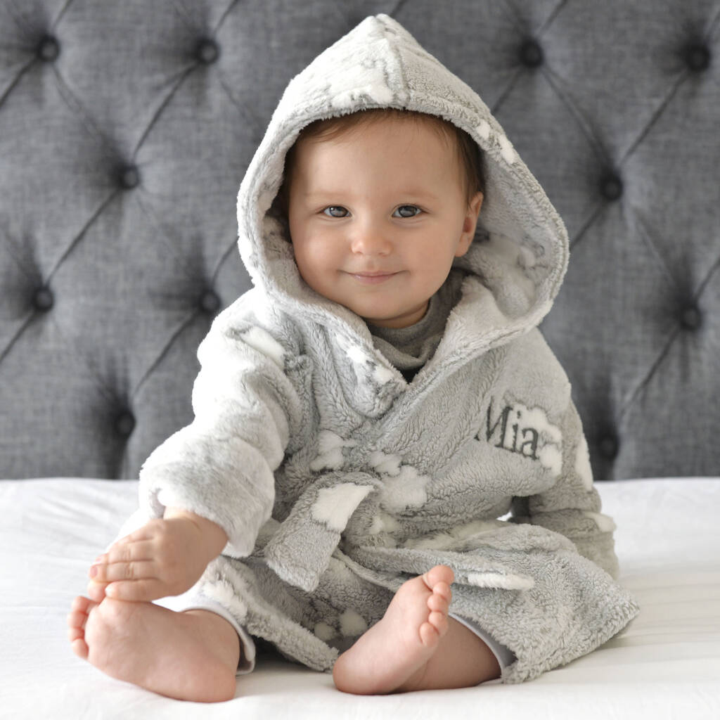 personalised baby dressing gowns