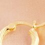 Mini Chunky Braided Hoop Earrings In Sterling Silver, thumbnail 2 of 10