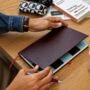 Heritage Burgandy Notebook And Refillable Pen, thumbnail 1 of 7