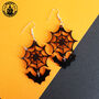 Halloween Web And Bat Earrings, thumbnail 6 of 9