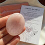 Rose Quartz Worry Stone For Comfort And Love, thumbnail 1 of 5