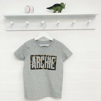 Personalised Camouflage Kids T Shirt, 2 of 4