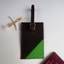 Oiled Leather Luggage Tag, thumbnail 7 of 10