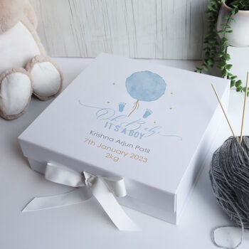 Luxury Baby Boy Keepsake Box, 5 of 8