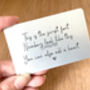 Create Your Own Message Metal Wallet Card Keepsake, thumbnail 2 of 3