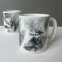 Autumn Leaves Handmade Print Personalised Mug, thumbnail 11 of 12