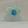Turquoise Blue Lagoon Oval Sterling Silver Pendant, thumbnail 3 of 5