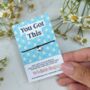 You Got This Wish Bracelet With Silver Heart Charm – A Motivational Gift For Strength And Support, thumbnail 1 of 6