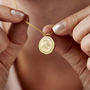 Sunburst Evil Eye Talisman Coin Necklace, thumbnail 1 of 9