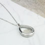 Dates 1928 To 1967 Teardrop Sixpence Locket Necklace, thumbnail 6 of 9