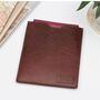 Personalised Patch Luxury Leather Passport Slot Holder, thumbnail 1 of 4