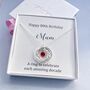 Personalised 80th Birthday Necklace With Birthstone, thumbnail 1 of 4