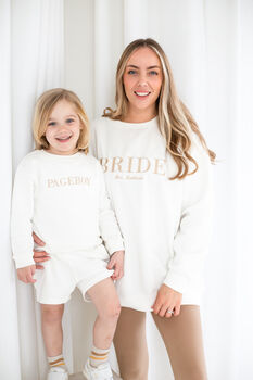 Pageboy, Bridesmaid And Flowergirl Embroidered Jumpers, 4 of 9