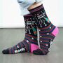 Let's Get Fizzical Combed Cotton Funny Ankle Socks Women's, thumbnail 1 of 6