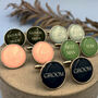 Personalised Wedding Party Colour Scheme Cufflinks, thumbnail 1 of 3